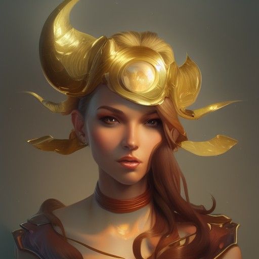 Detailed Portrait of a Captain in Art Nouveau Style