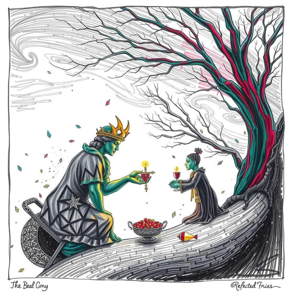 Hyperrealistic Sculpture with Vivid Colors and Dynamic Light...