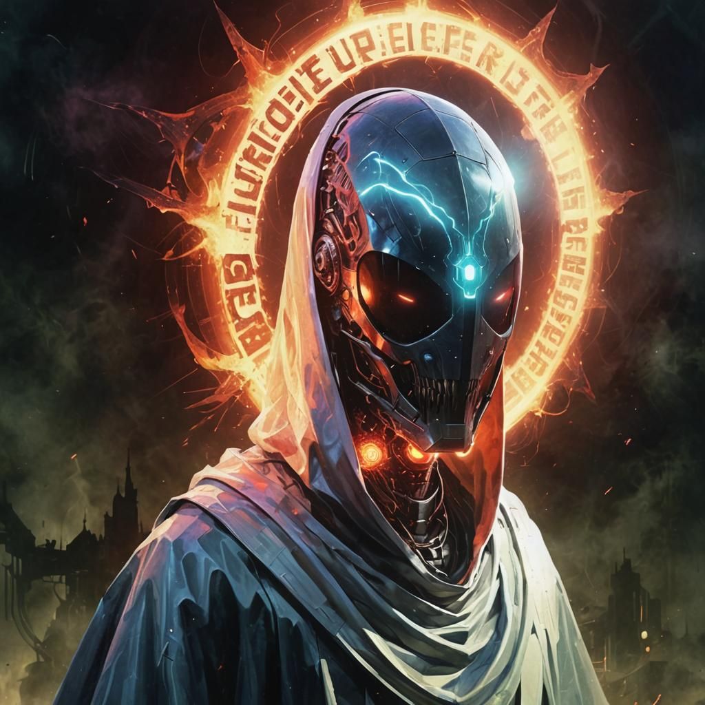 Dark Futuristic Demon Entity