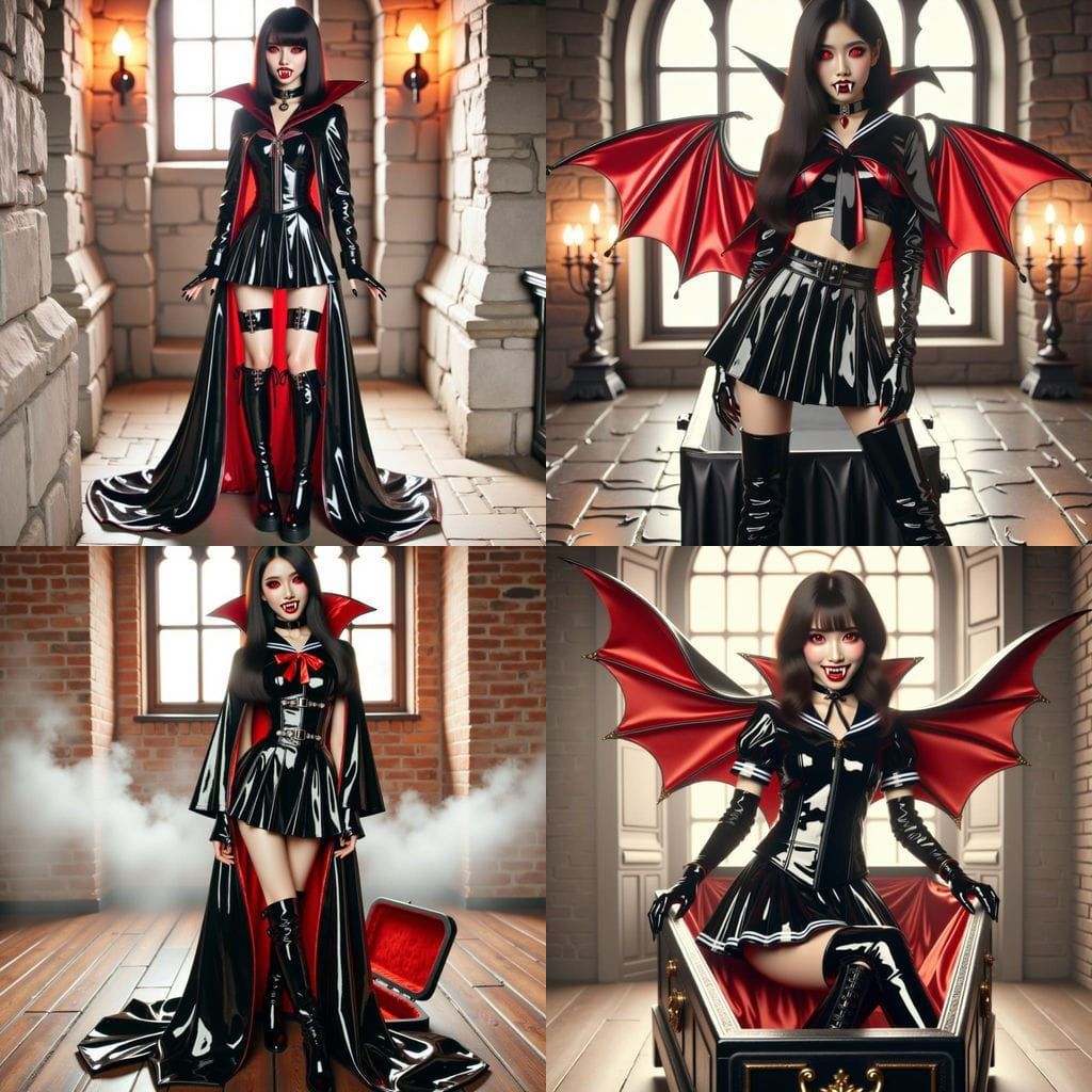 Japanese Vampire Emerges from Coffin in Castle Basement