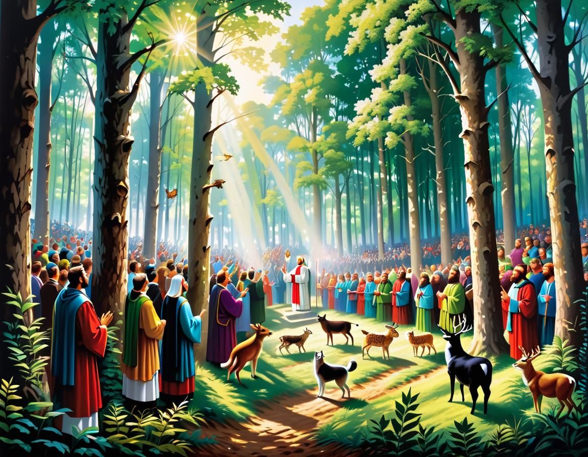 Forest Cathedral: People and Animals in Worship