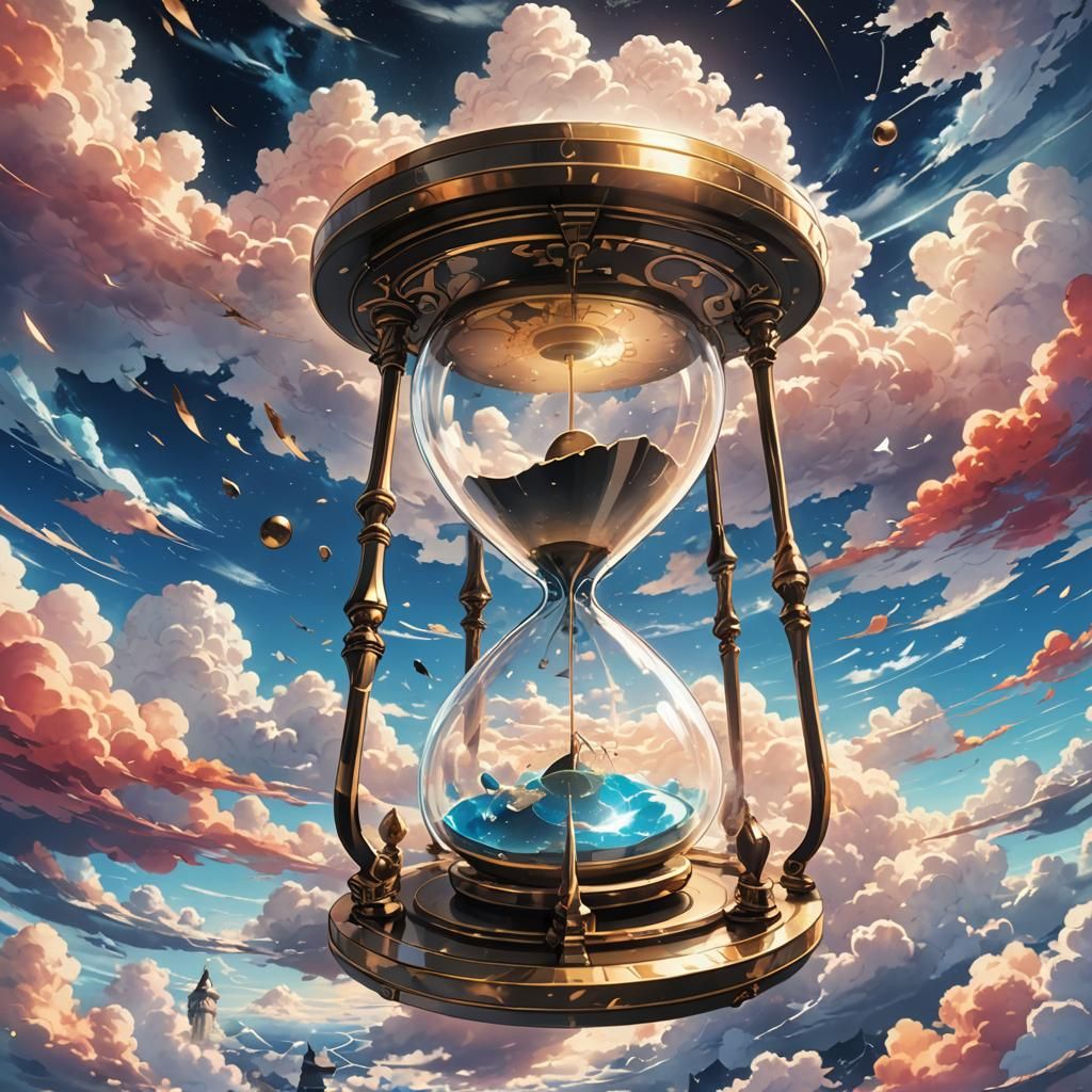 Hourglass in Time-Space: Anime Key Visual