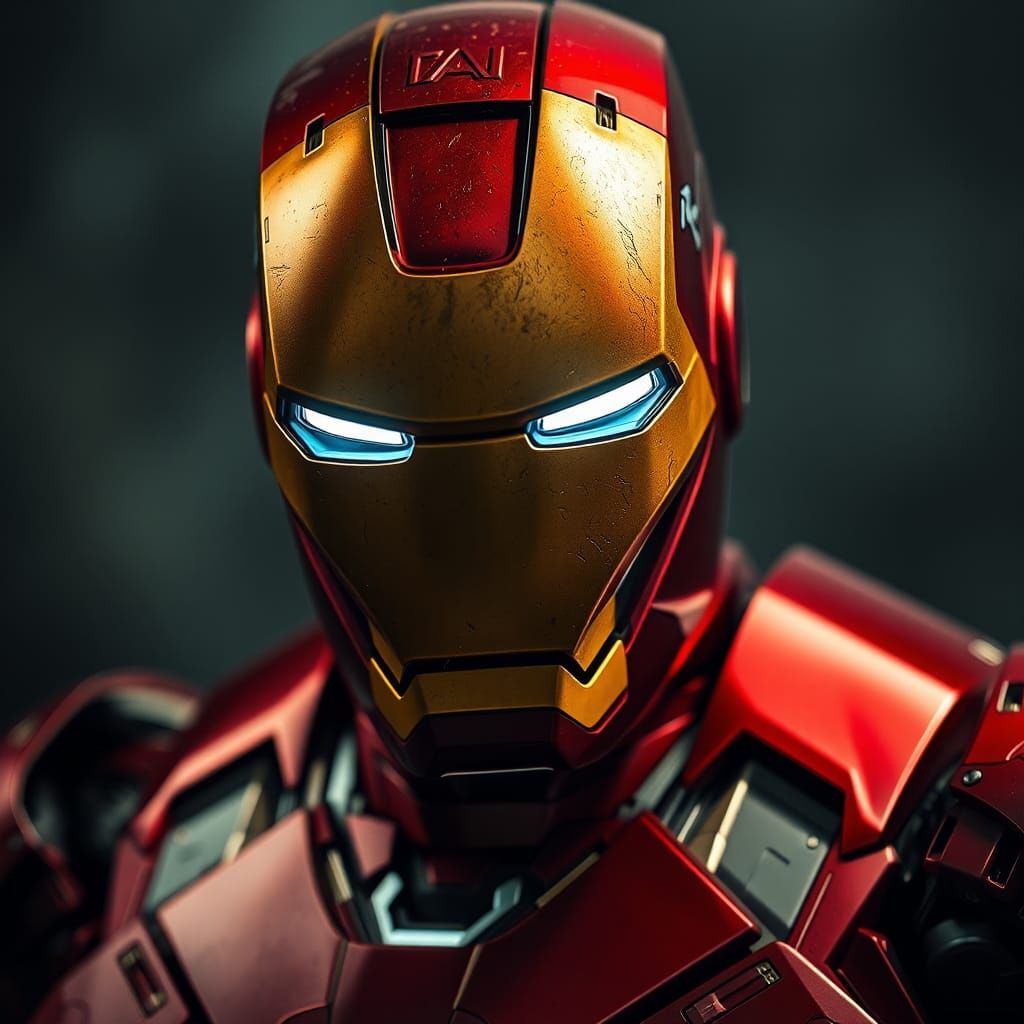 Hyperrealistic Ironman Portrait in High Definition