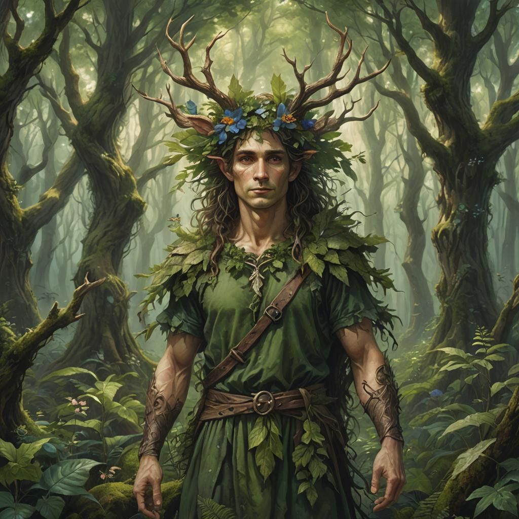 Forest Fae Man, Guardian of the Forest