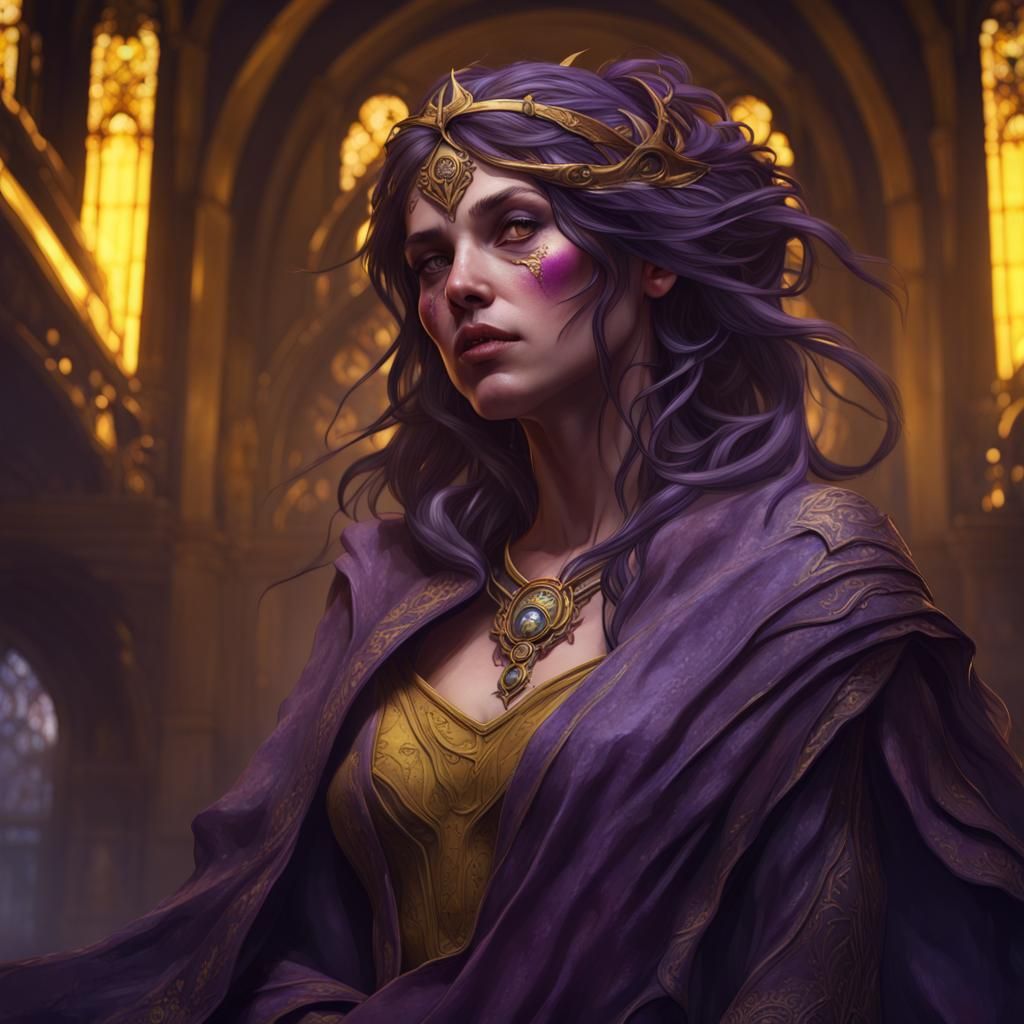 Emotional Woman: Dark Fantasy Digital Art