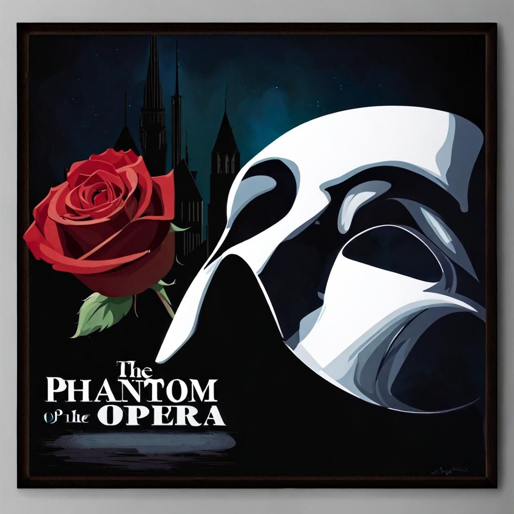 Phantom of the Opera Broadway Poster Recreation