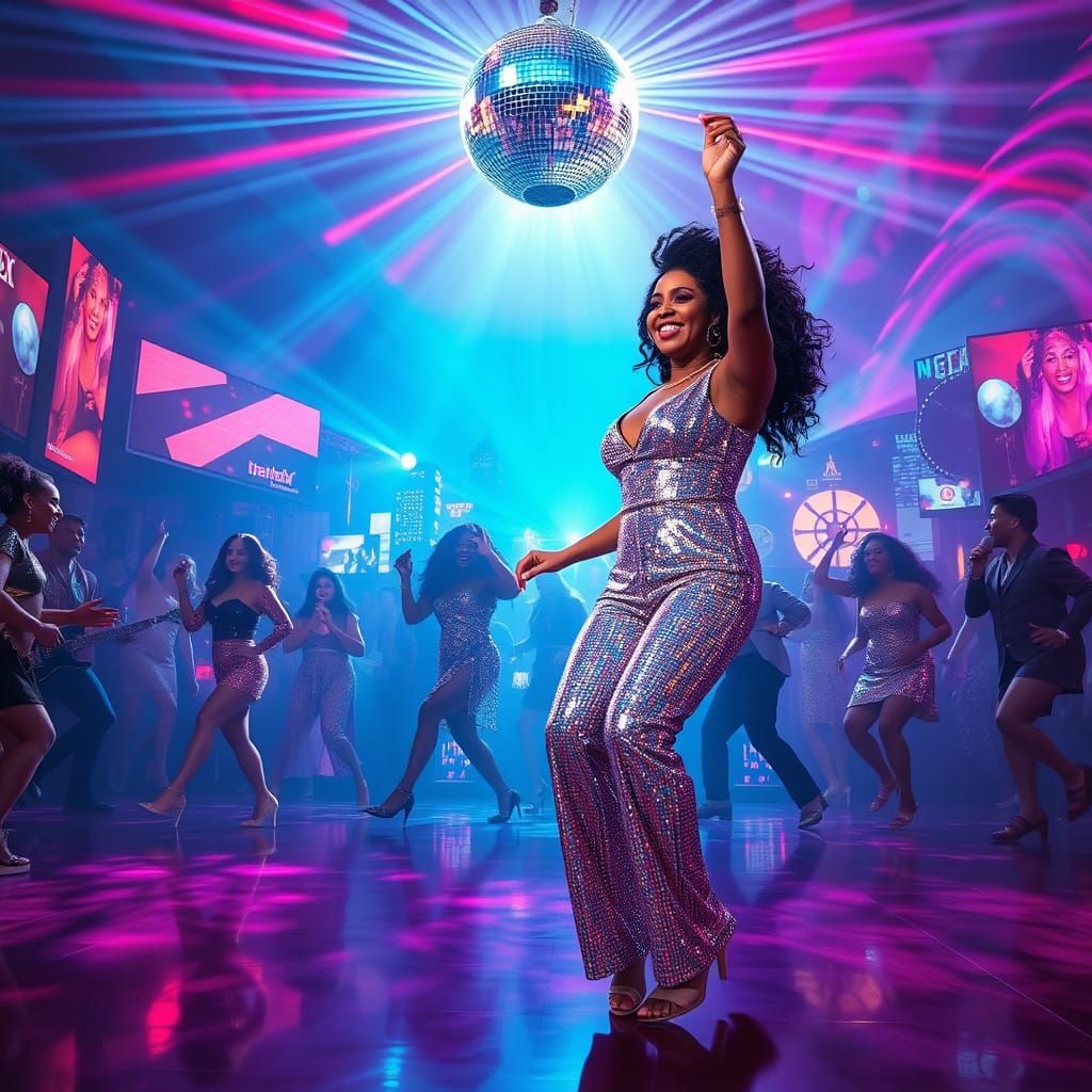 Disco Goddess Shines in Electric 70s Night