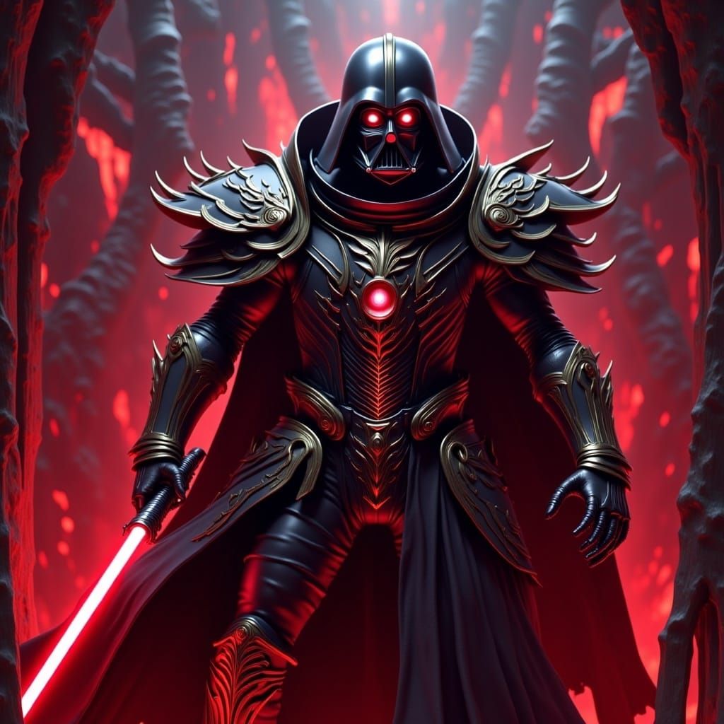 Star Wars Character in Duelyst Style Armor