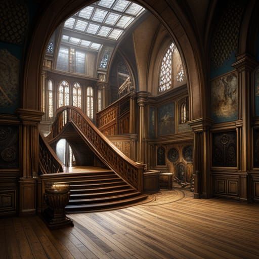 Detailed Matte Painting in Leonardo da Vinci Style