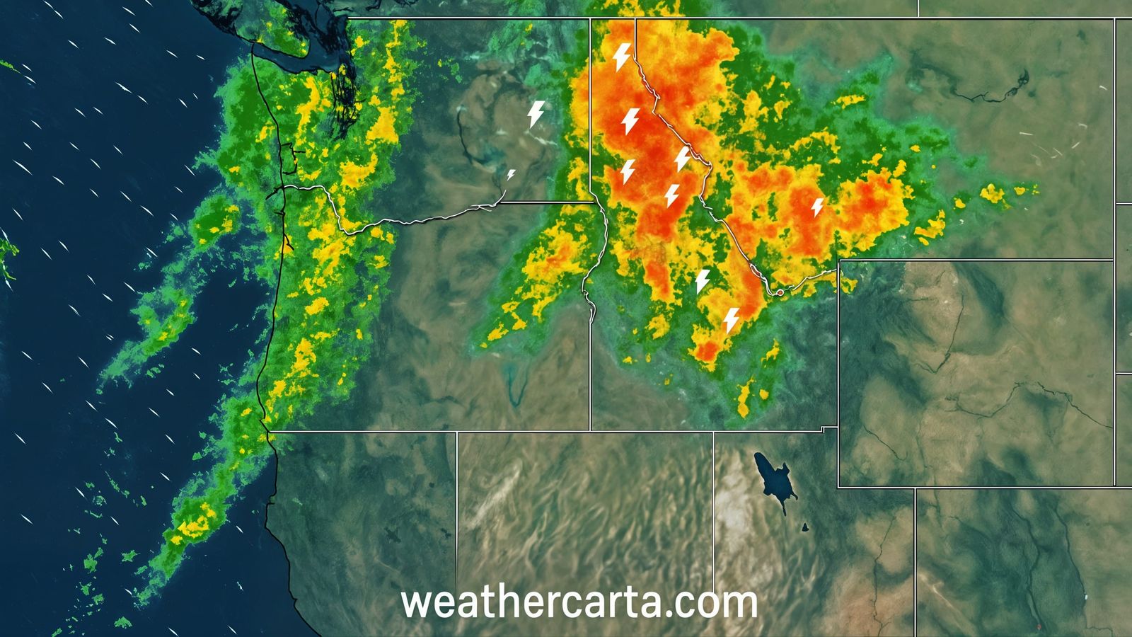 Pacific Northwest Weather Radar Map Visualization