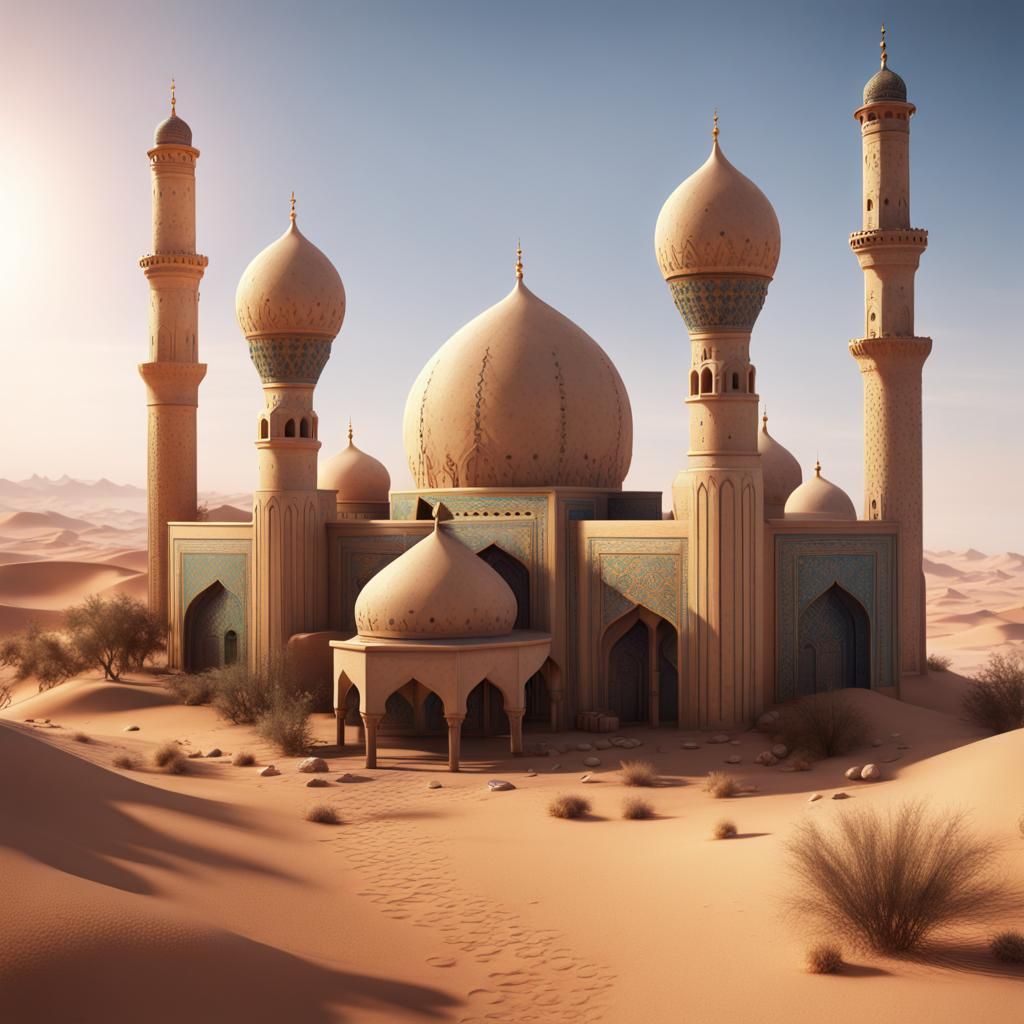 Arabian Desert Mosque