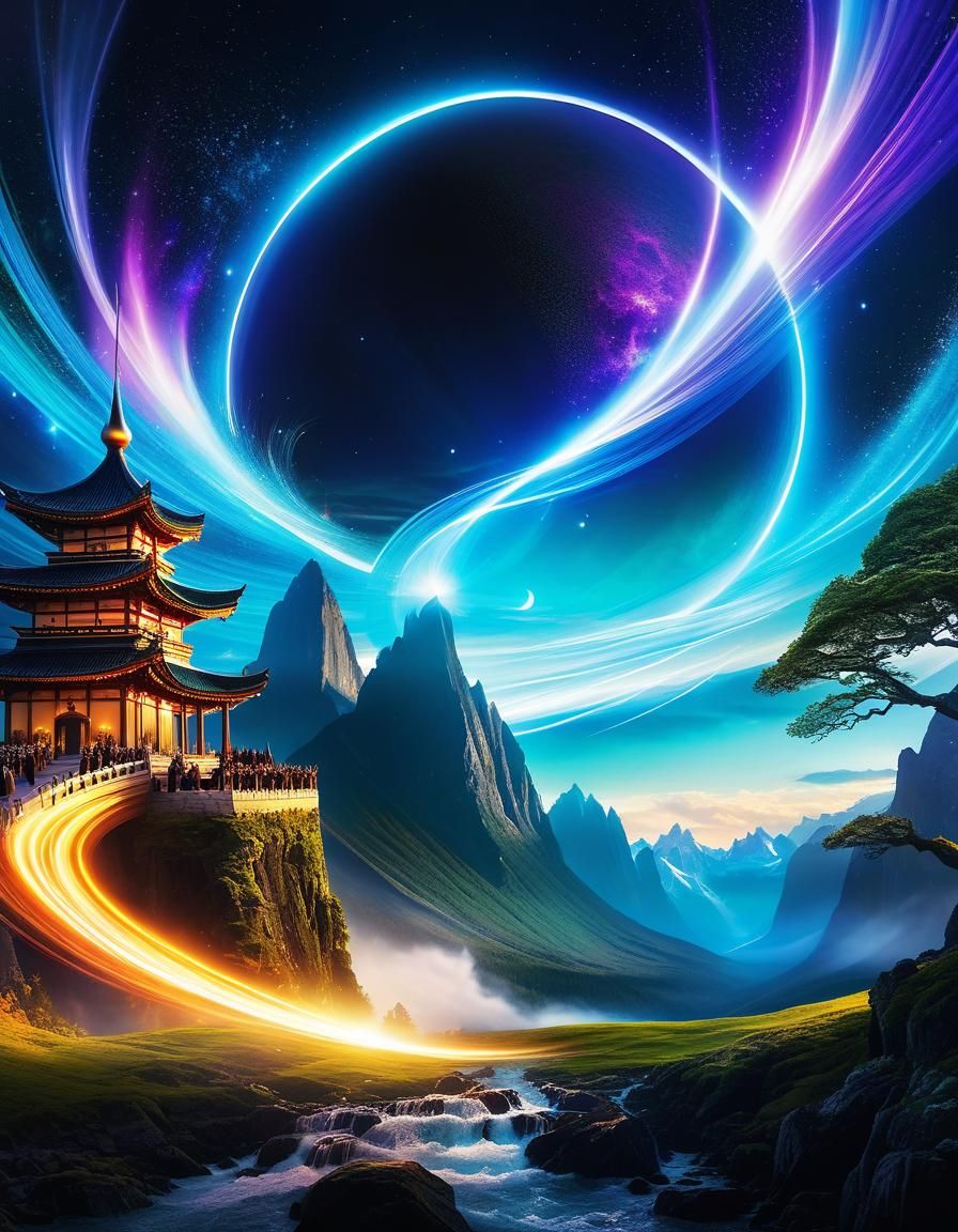 Magical Event Close-Up: Enchanting Action Shot