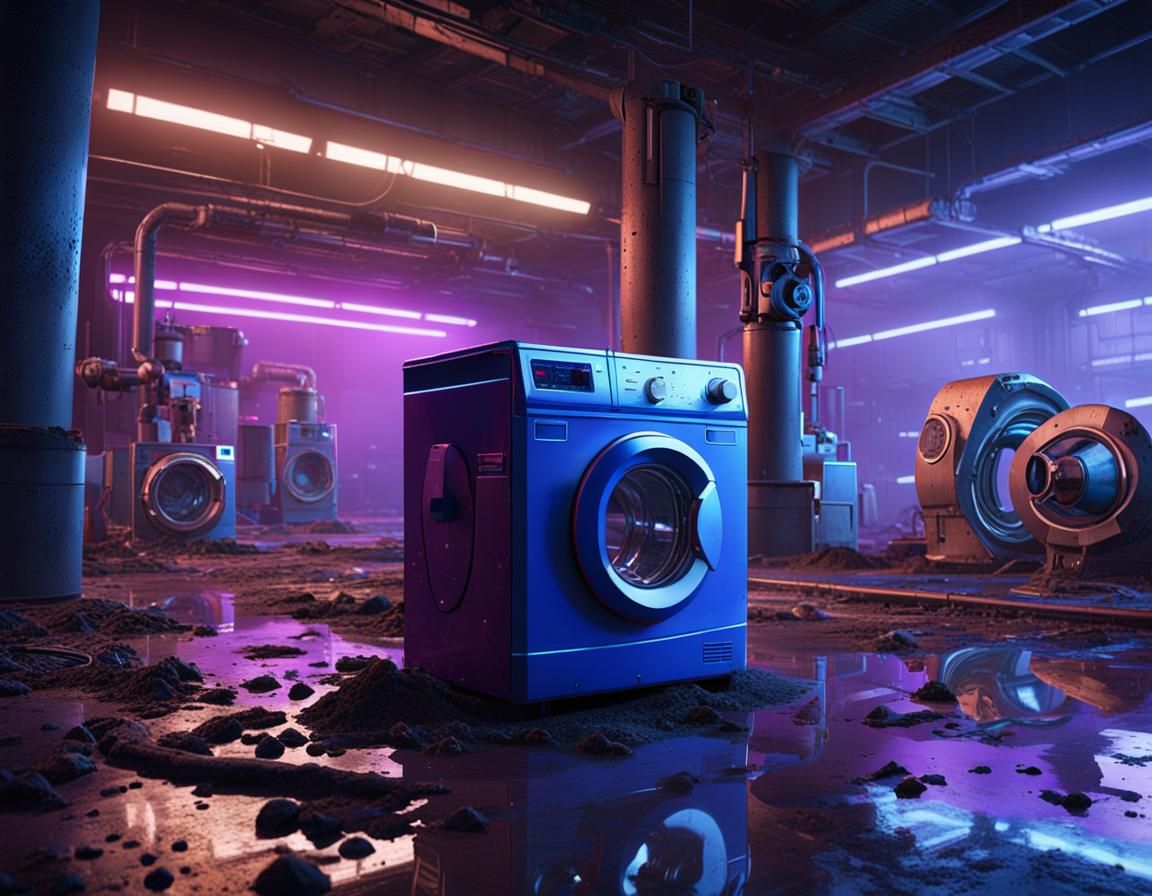 Food Mixer vs. Washing Machine: Sci-Fi Mech Battle