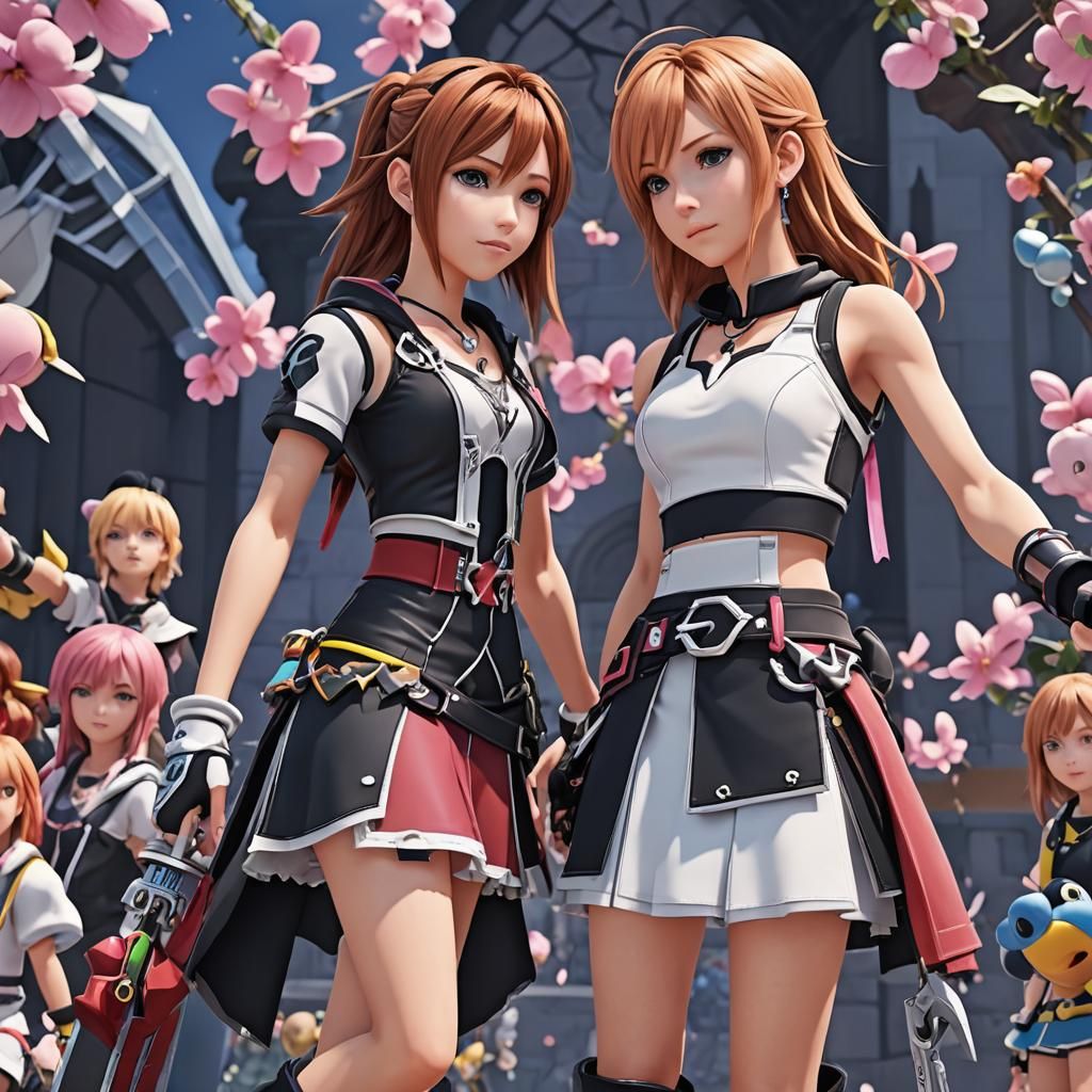 Anime Style Kingdom Hearts Characters