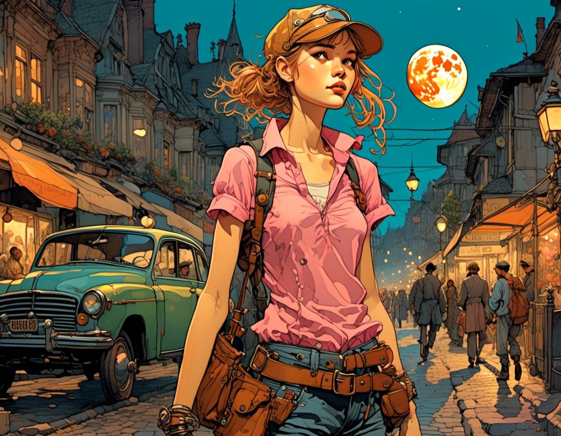 Seventeen-Year-Old Teenager Enjoys Moonlit Walks