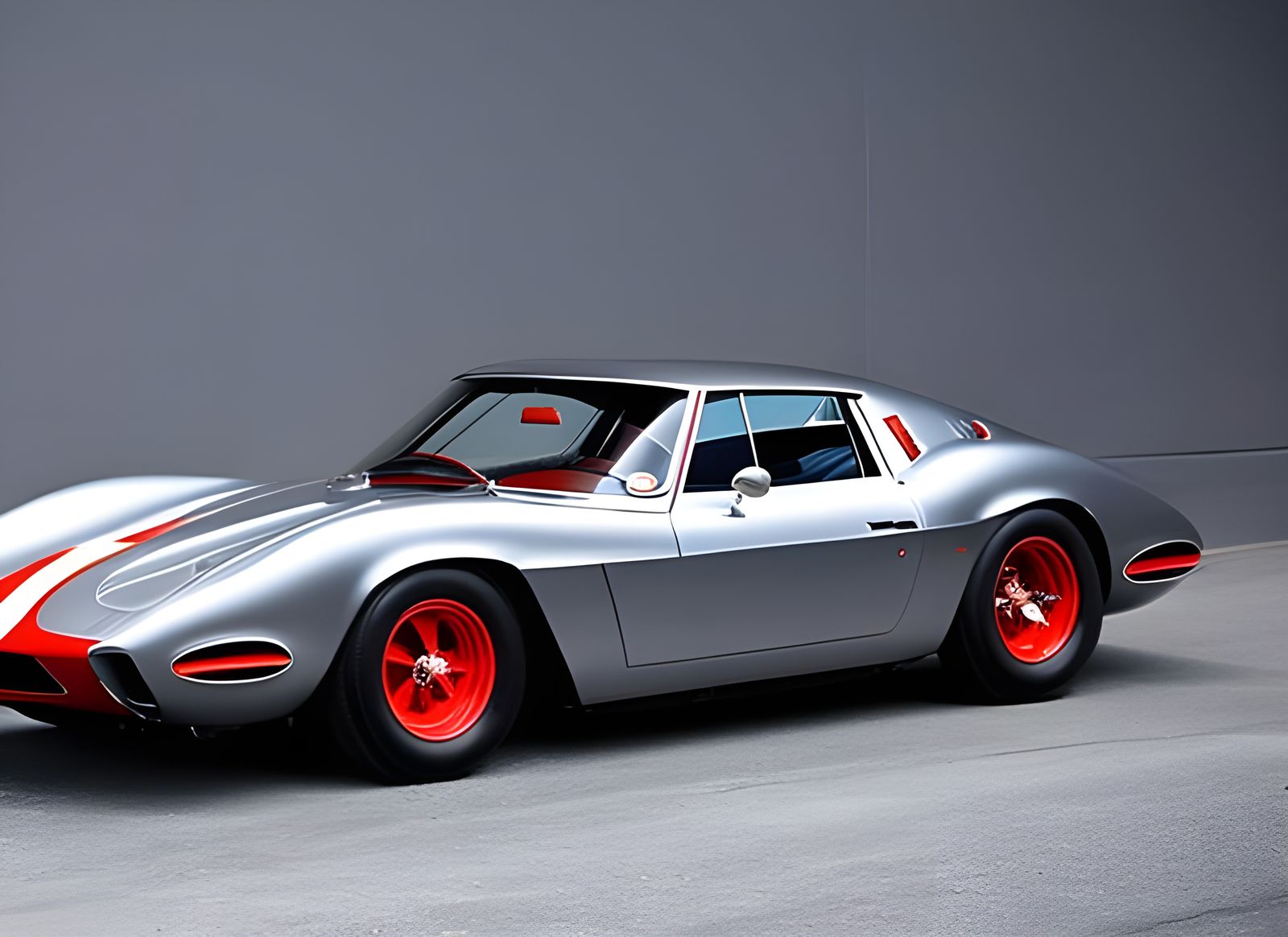 1960s Cars Racing: Photorealistic Hyperdetailed Rendering