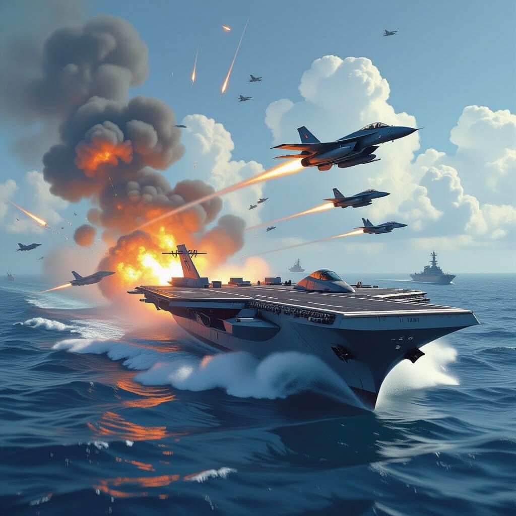 Fighter Jets Launching: Gritty Cinematic Realism