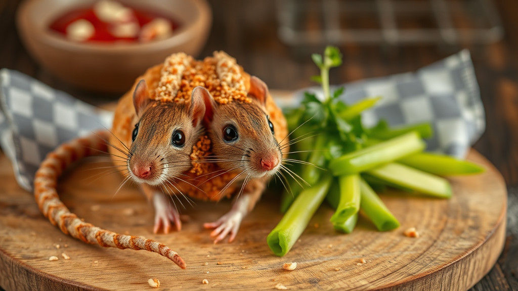Crispy Fried Rat: Professional Food Photography