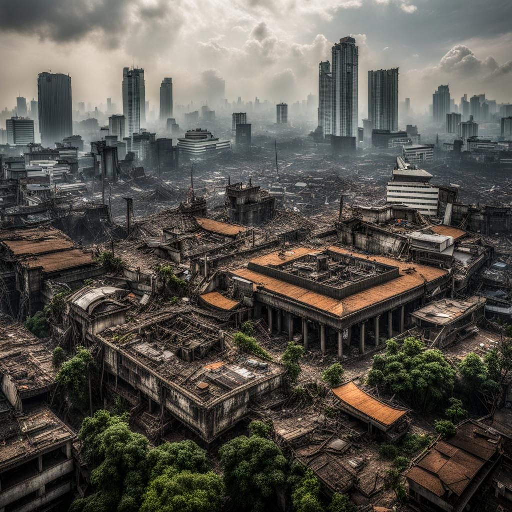 Post-Apocalyptic Jakarta City Center