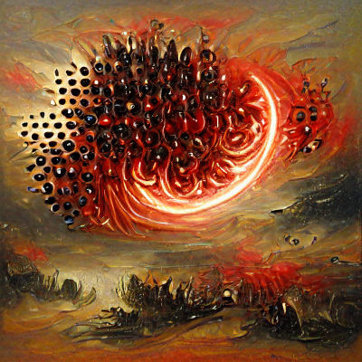 Futuristic Dyson Swarm Around a Star