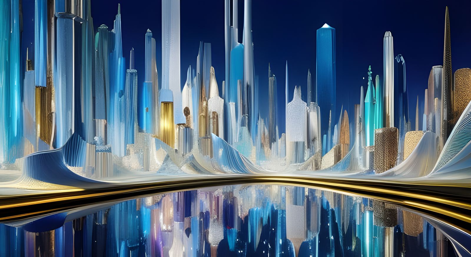 Futuristic Spacescapes in Glass Bottles: Digital Painting