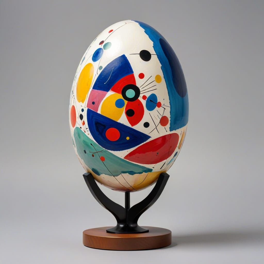Easter Egg Masterpiece in Abstract Watercolour Style
