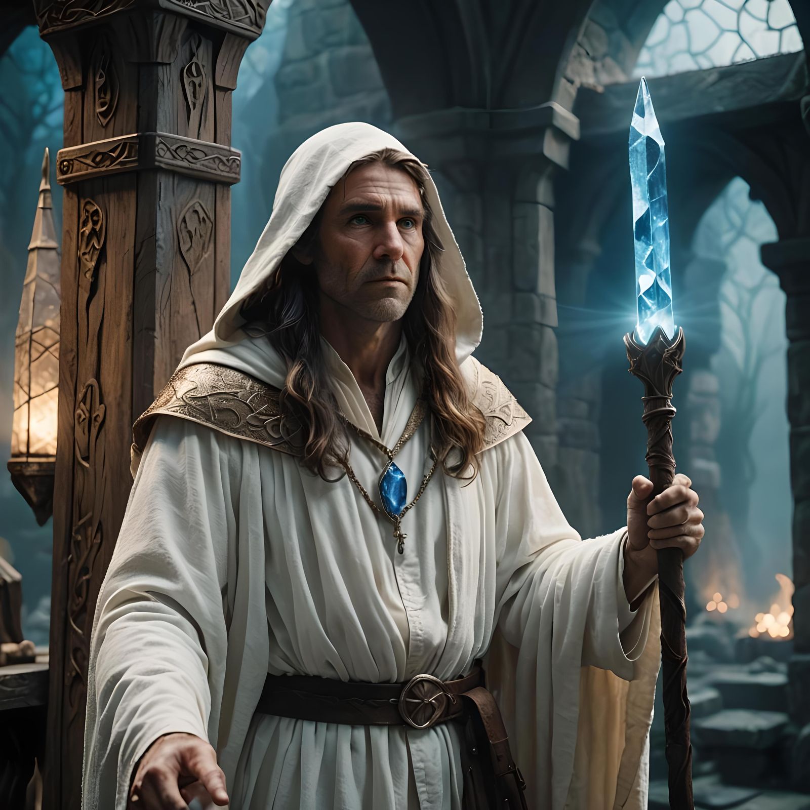 Epic Elf Wizard in a Wizard Tower