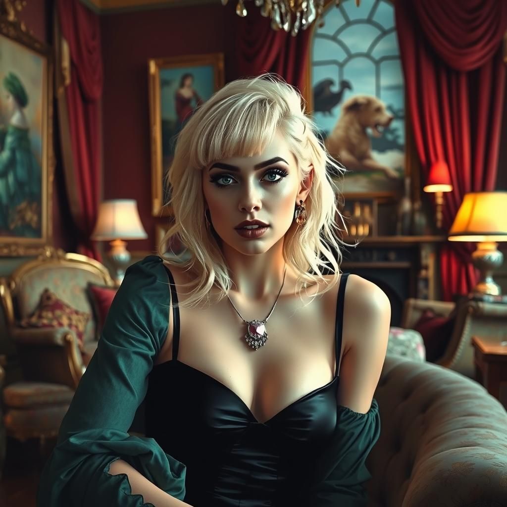 Lady Gaga Doppelganger in Luxurious Setting