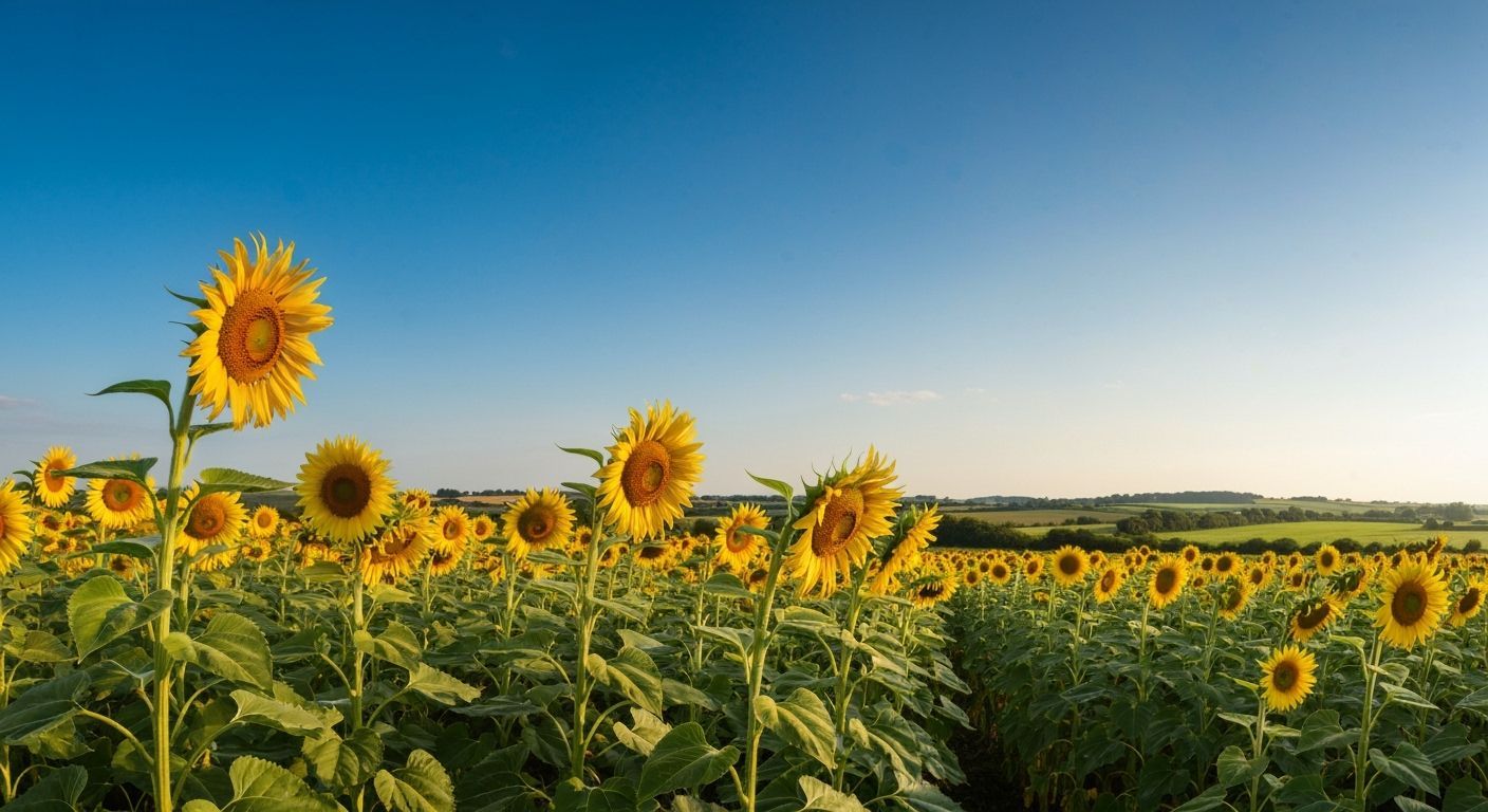 Sunflowers in Summer: An Impressionistic Field