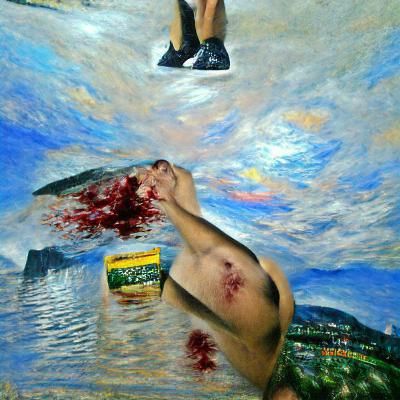 Surreal Artwork: Hyperrealistic Impression of Suicidal Thoug...