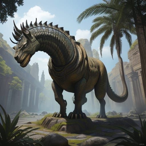 Ancient Beast Unveiled: Stone-Skinned Titan Stands Tall