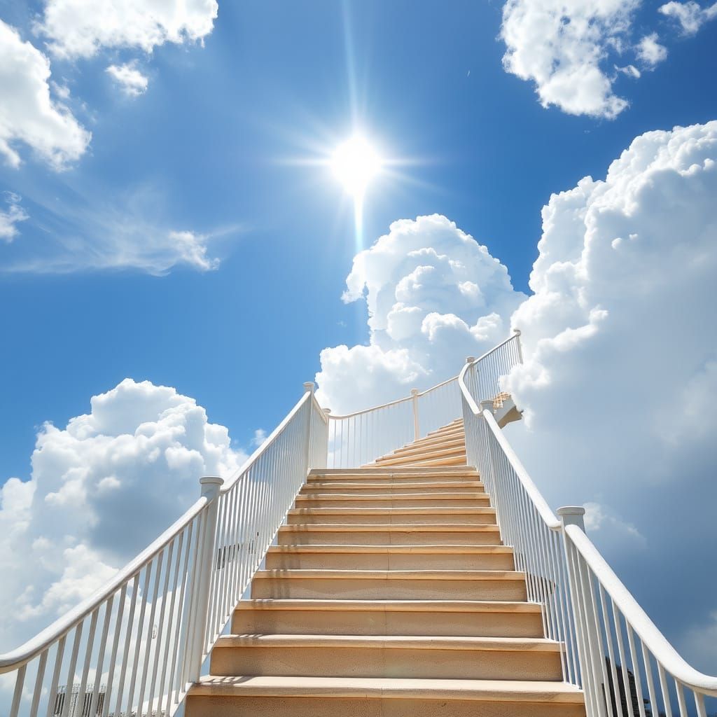 Ethereal Ascent in a Dreamlike Realm