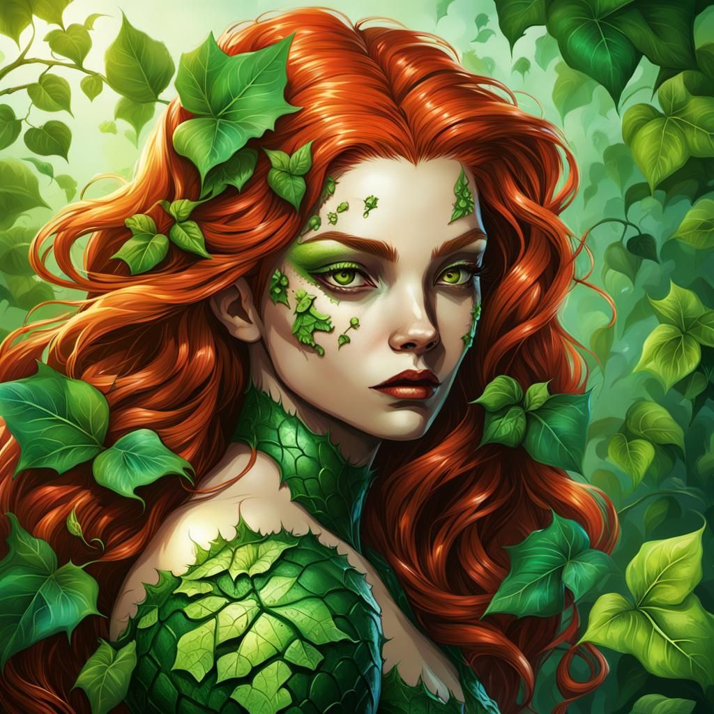 Hyperrealistic Poison Ivy Concept Art