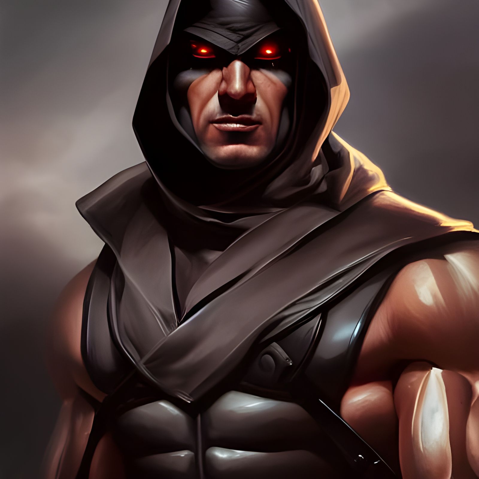 Menacing Zartan Portrait in Hyperdetailed Style