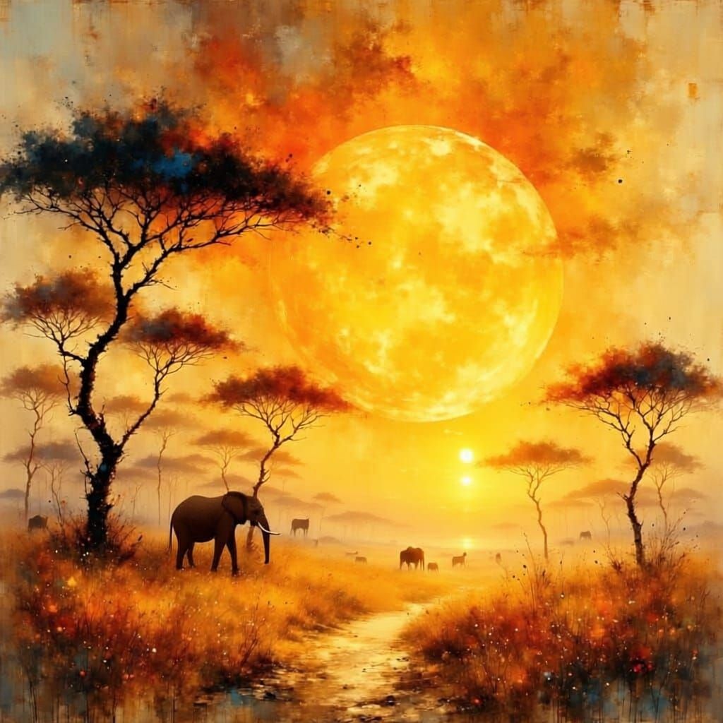 Golden Hues of the African Wild