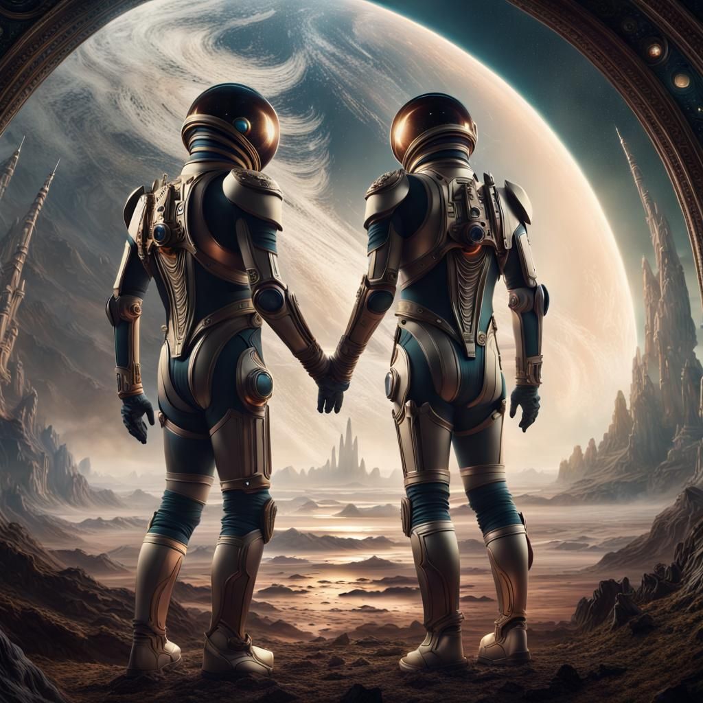 Epic Space-Time Digital Matte Painting