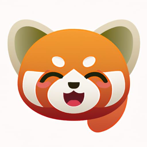 Happy Winking Red Panda Emoji