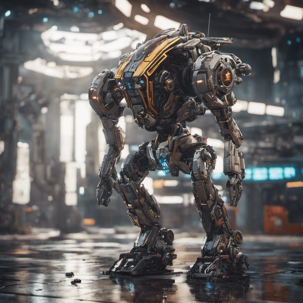 Futuristic Sci-Fi Drones with Intricate Mech Details