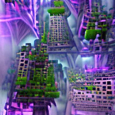 Underworld Vertical Farm Cityscapes in Detailed 3D