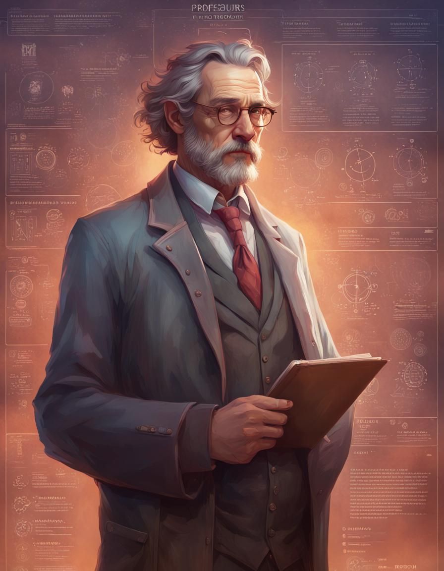 Professor's Day: Detailed Poster in Hyperrealistic Style