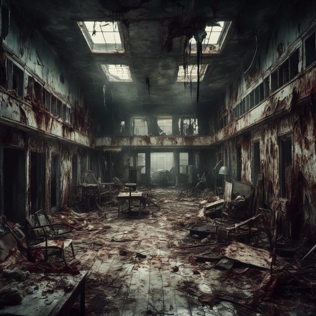 Zombie Horde Overruns Hospital in Hyperrealistic Artwork