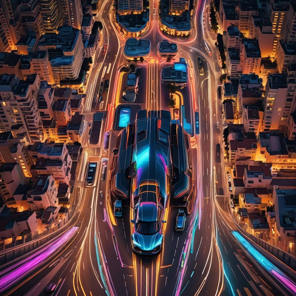 Nighttime Formula 1 Race in Monte Carlo