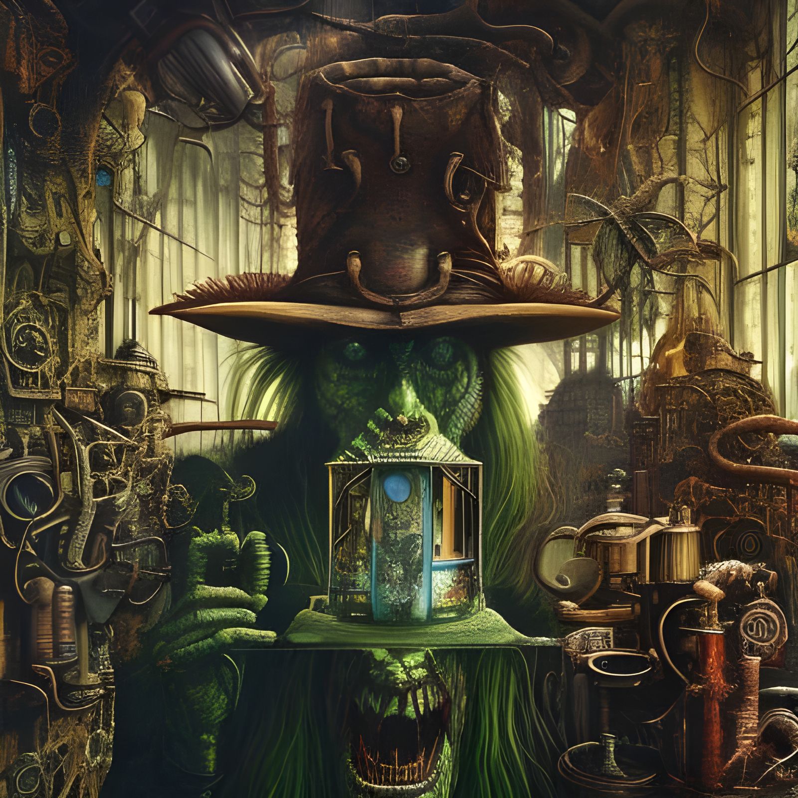 Dr. Jekyll Transforms: A Psychedelic Art Deco Vision