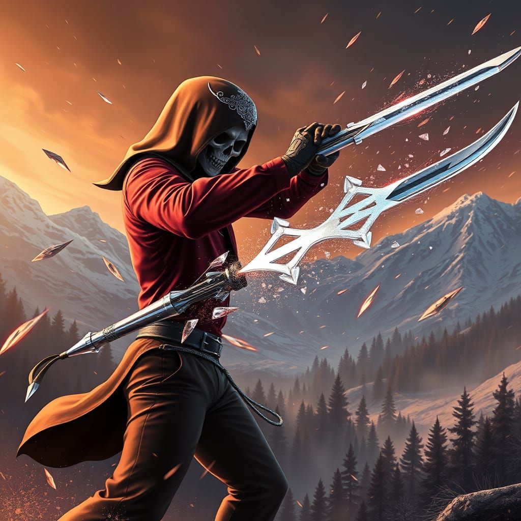 Grim Reaper Duel for Snow White Soul in 3D Anime