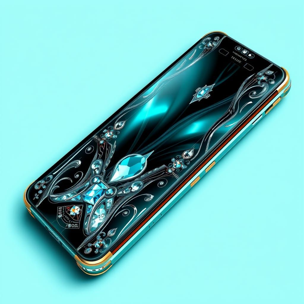 Luxurious Crystal Smartphone with Futuristic Design
