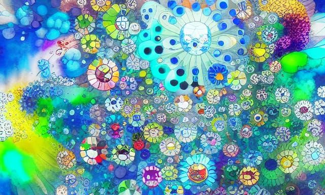 Kaleidoscopic Singing Tree with Alcohol Inks