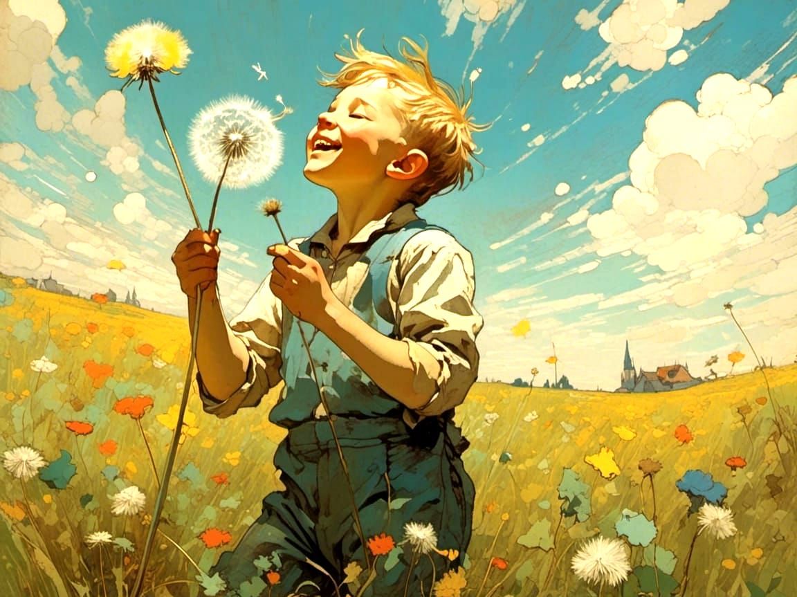 Blow away, Dandelion!