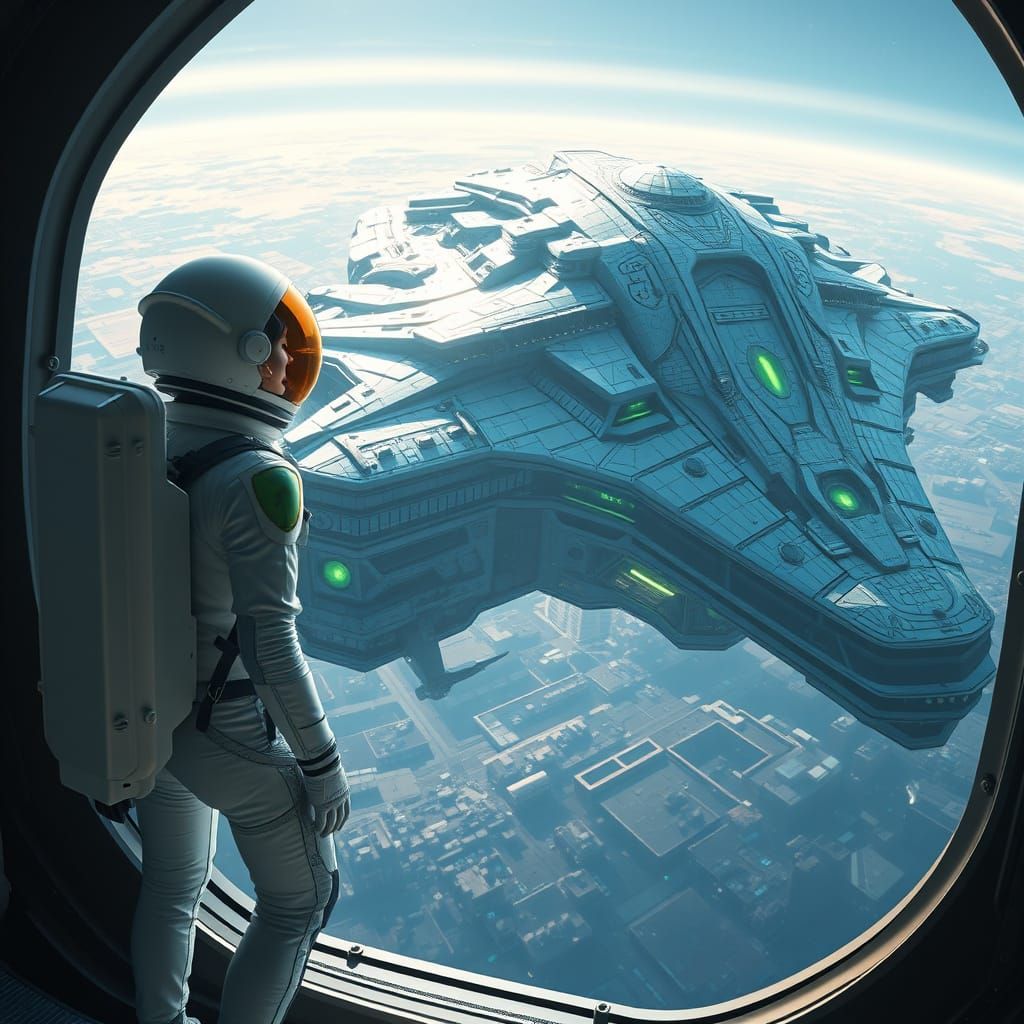 Ethereal Spaceship Reveals Cosmic Secrets to Lone Female Ast...