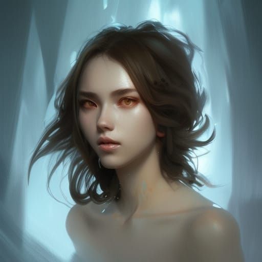 Hyperdetailed Wolf Girl Portrait in Unreal Engine 5