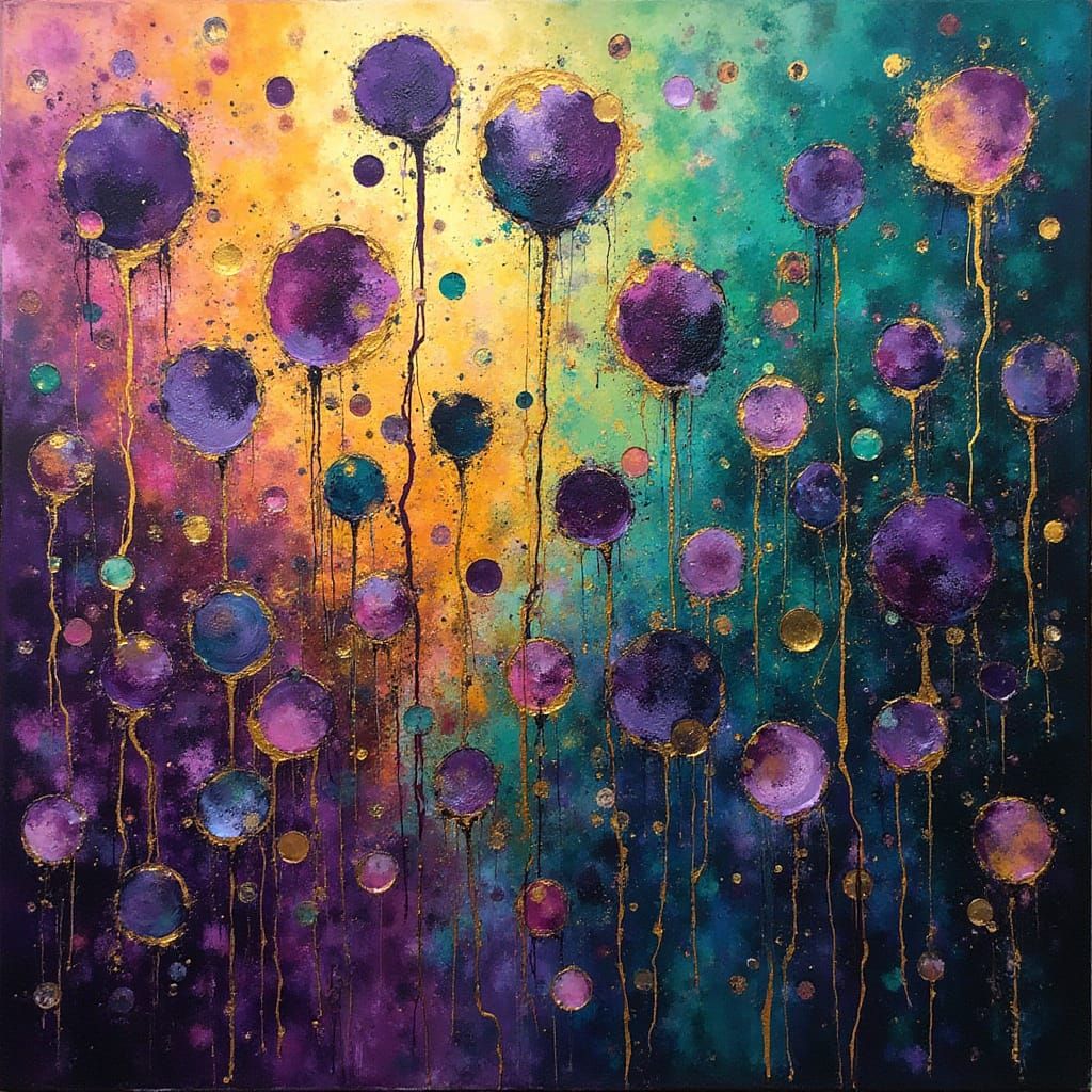 Abstract Madras Gras Celebration in Vibrant Colors